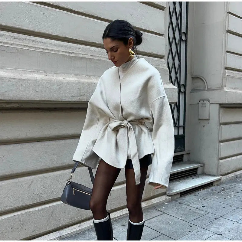 Nova | Elegant Coat with Belt