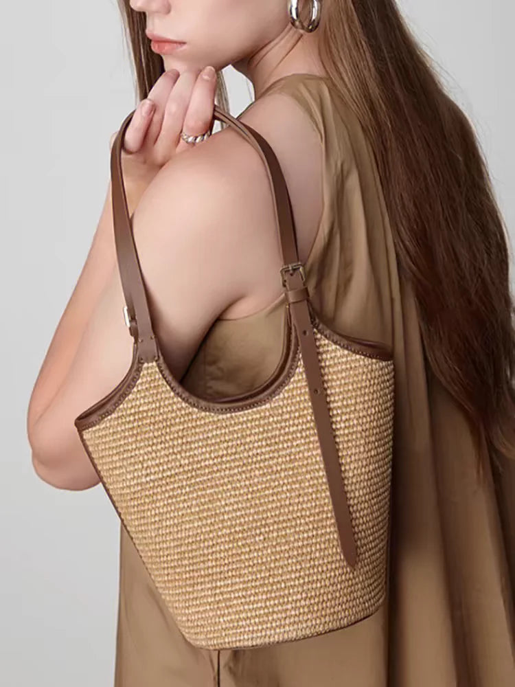 Mexxi | Boho Shopper for Women - Handmade Rattan Beach Bag