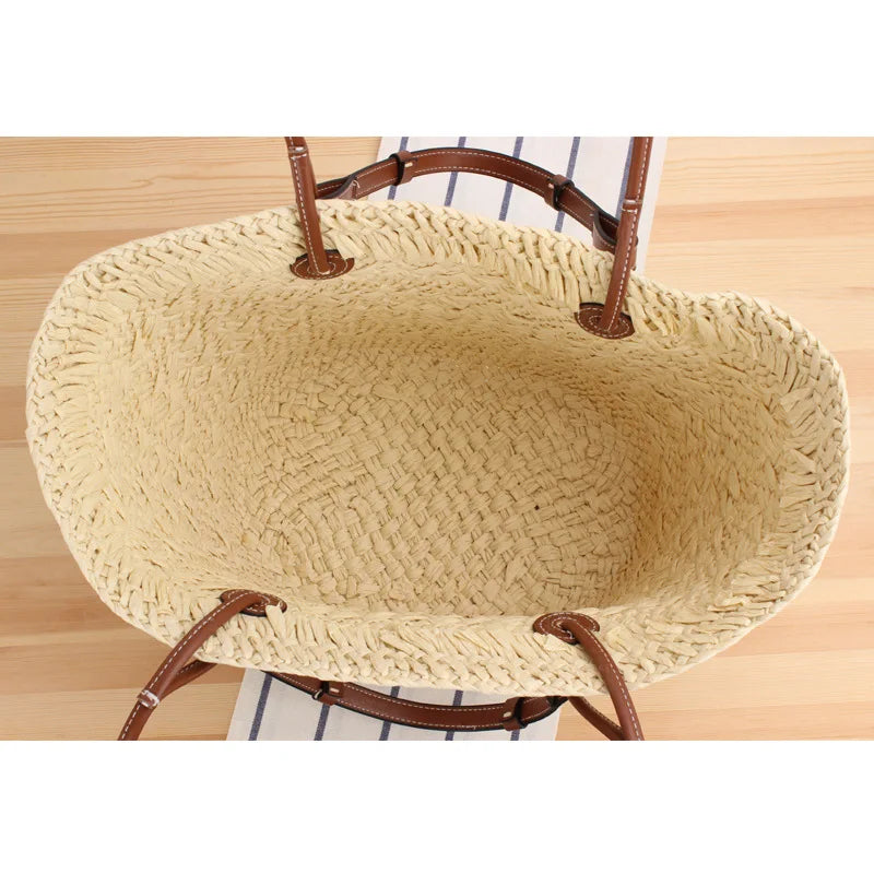 Harper | Large Raffia Shoulder Bag for Women