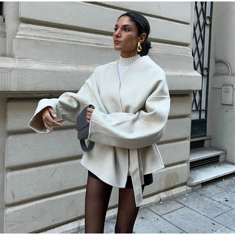 Nova | Elegant Coat with Belt
