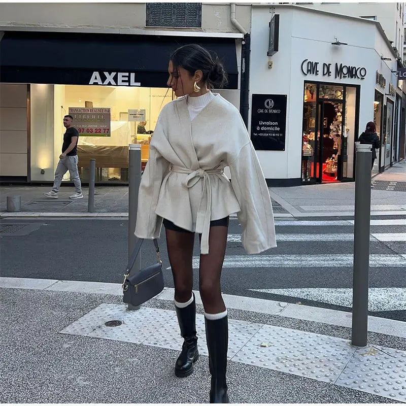 Nova | Elegant Coat with Belt