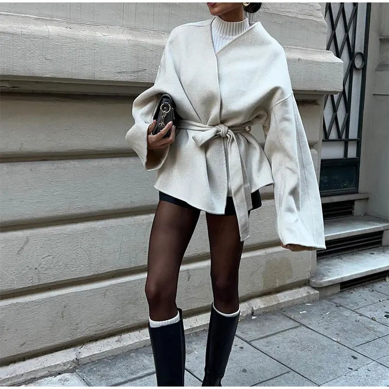 Nova | Elegant Coat with Belt