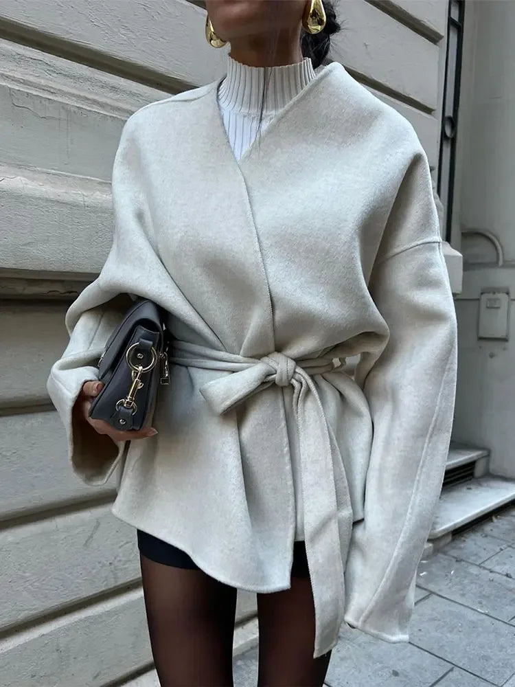Nova | Elegant Coat with Belt