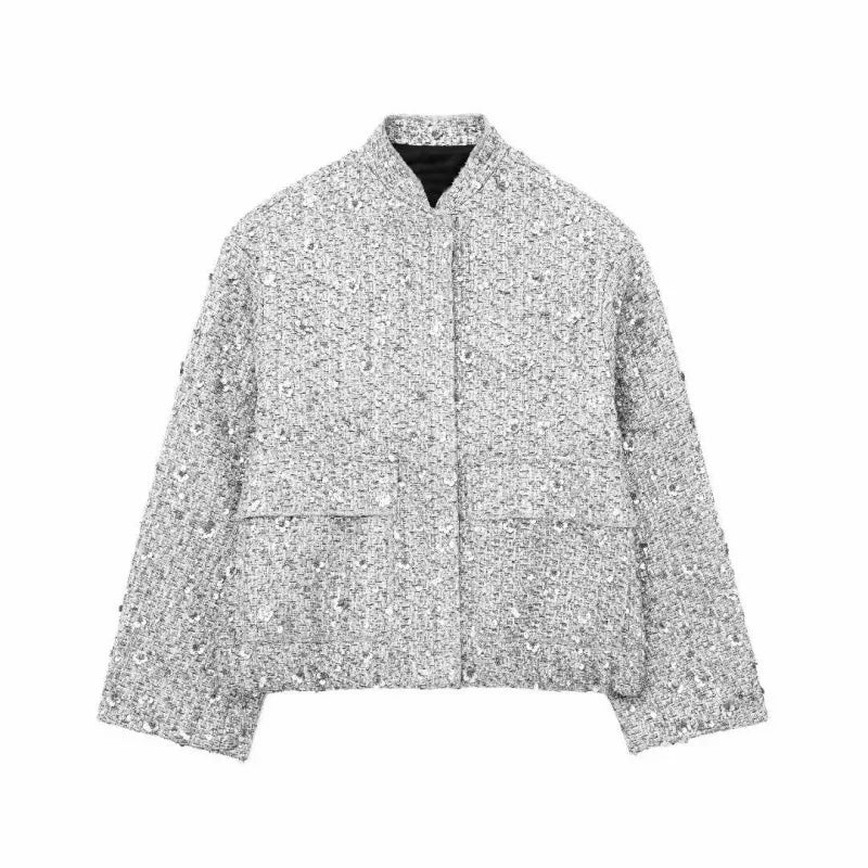 Jane | Luxe Mid-Season Jacket Black, Gold, Silver - Stylish and Comfortable