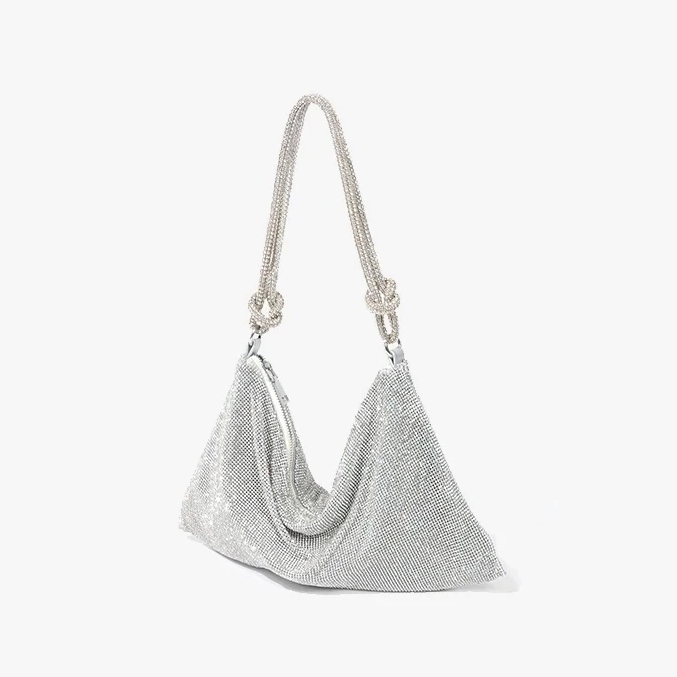 Luxury Shiny Bag with Chain Detail