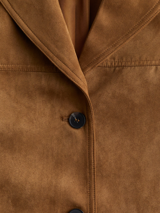 Montel | Luxe Suede Trench Coat