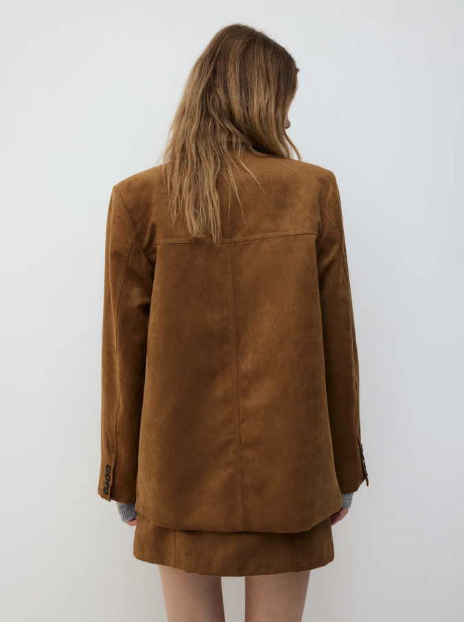 Montel | Luxe Suede Trench Coat
