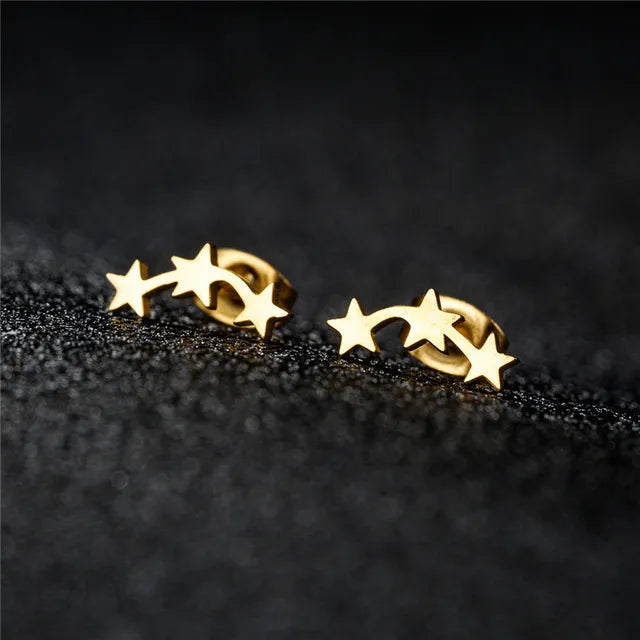 Star Minimalist Earrings – Classic Elegance