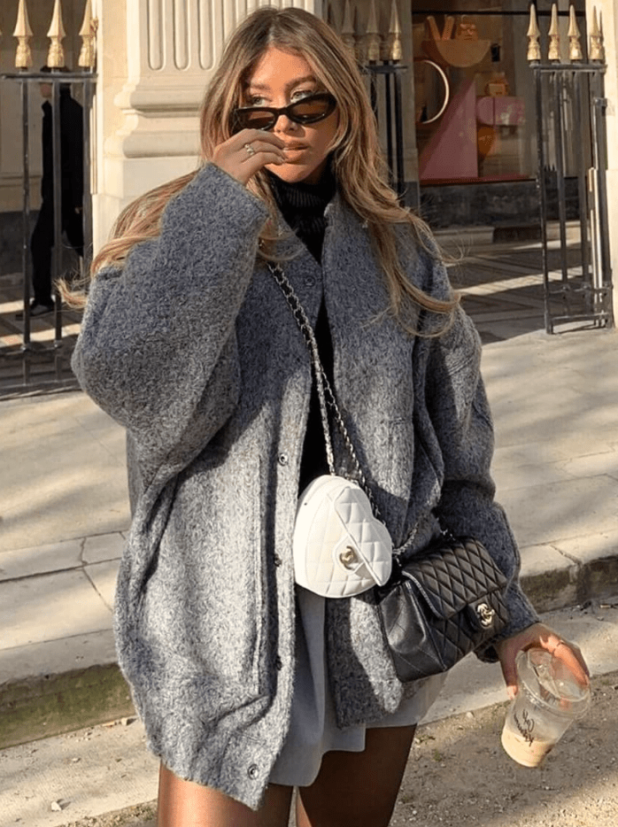 Skyler | Wool Bomber Jacket for Women - Soft Material, Trendy Design
