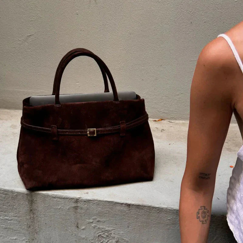 Juley | Luxe Vegan Suede Shoulder Bag