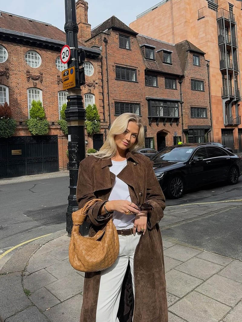 Maxi | Luxe Vegan Suede Trenchcoat