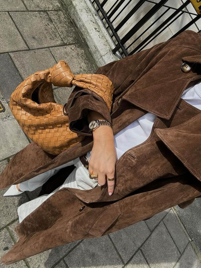 Maxi | Luxe Vegan Suede Trenchcoat