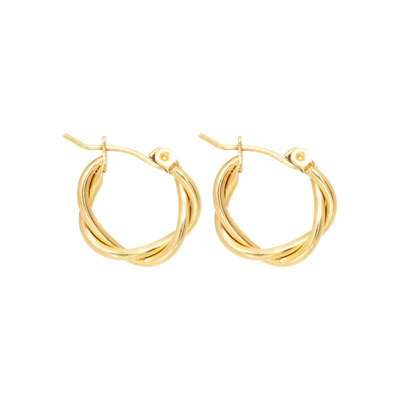 Tasja | Chic Twisted Mini Hoop Earrings