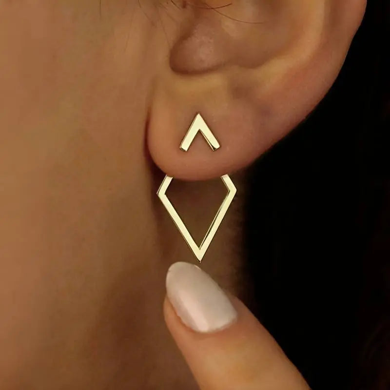 Eska | Sleek Geometric Minimalist Earrings