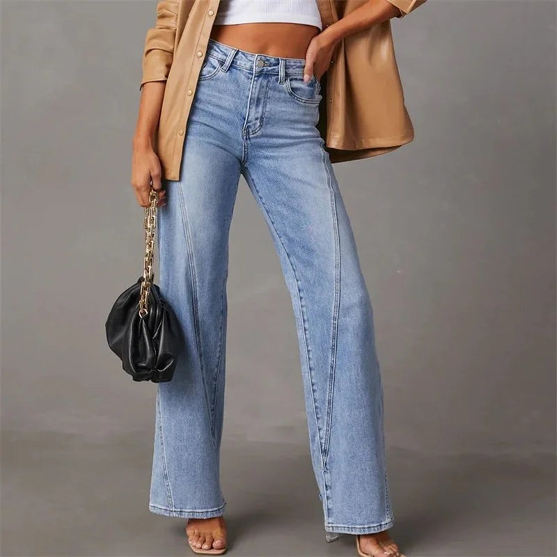 Eevi | Women's Wide-Leg Denim Pants – Comfortable Fit