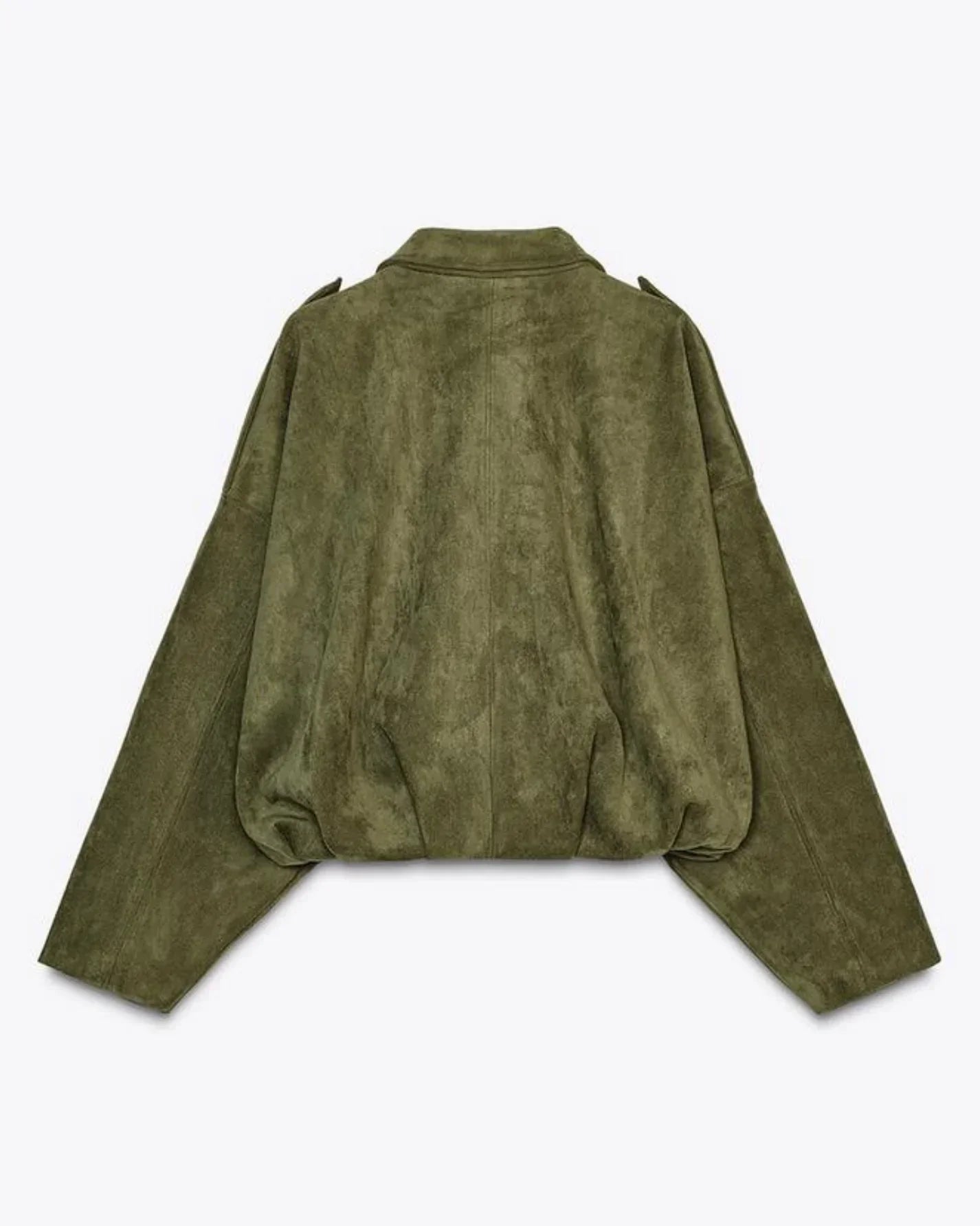 Fabiane | Oversized Suede Leather Jacket for Women – Warm & Stylish