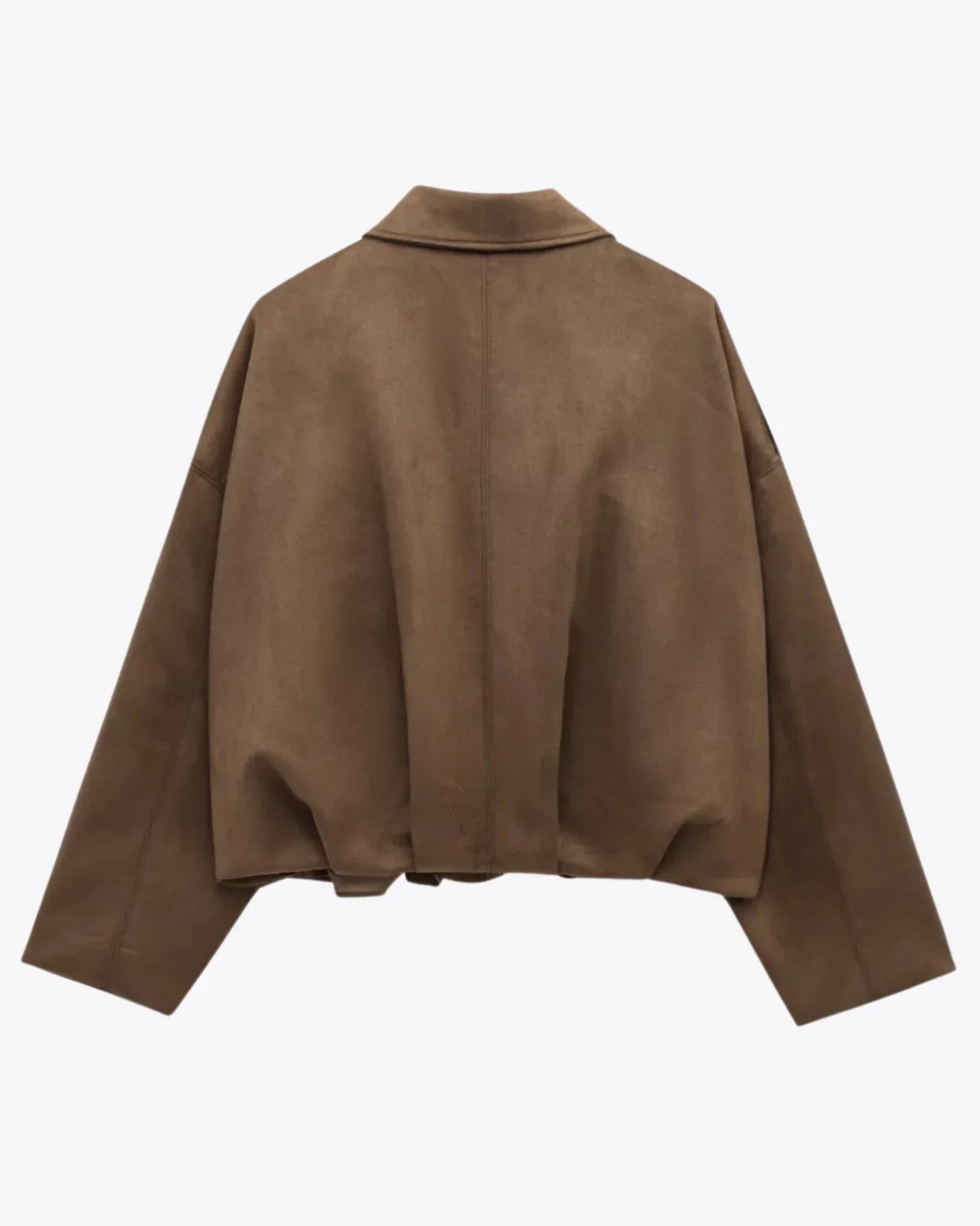 Fabiane | Oversized Suede Leather Jacket for Women – Warm & Stylish