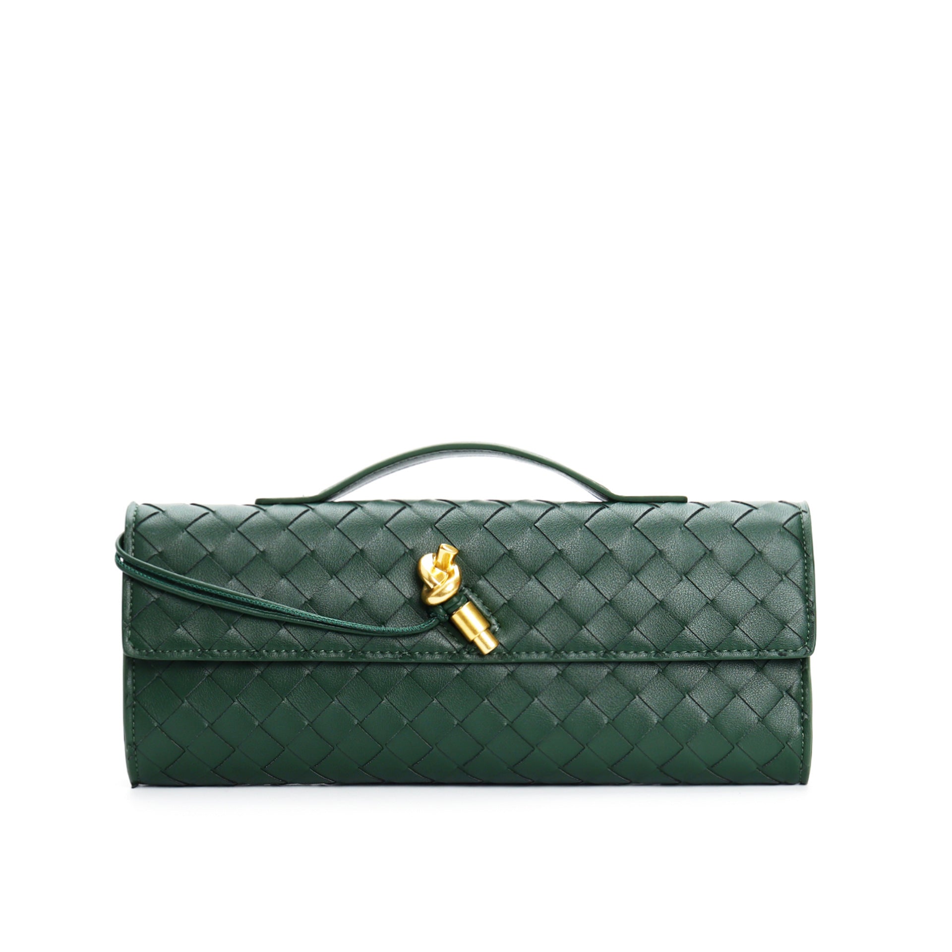 Leora | Luxe Shoulder Bag - Woven Clutch