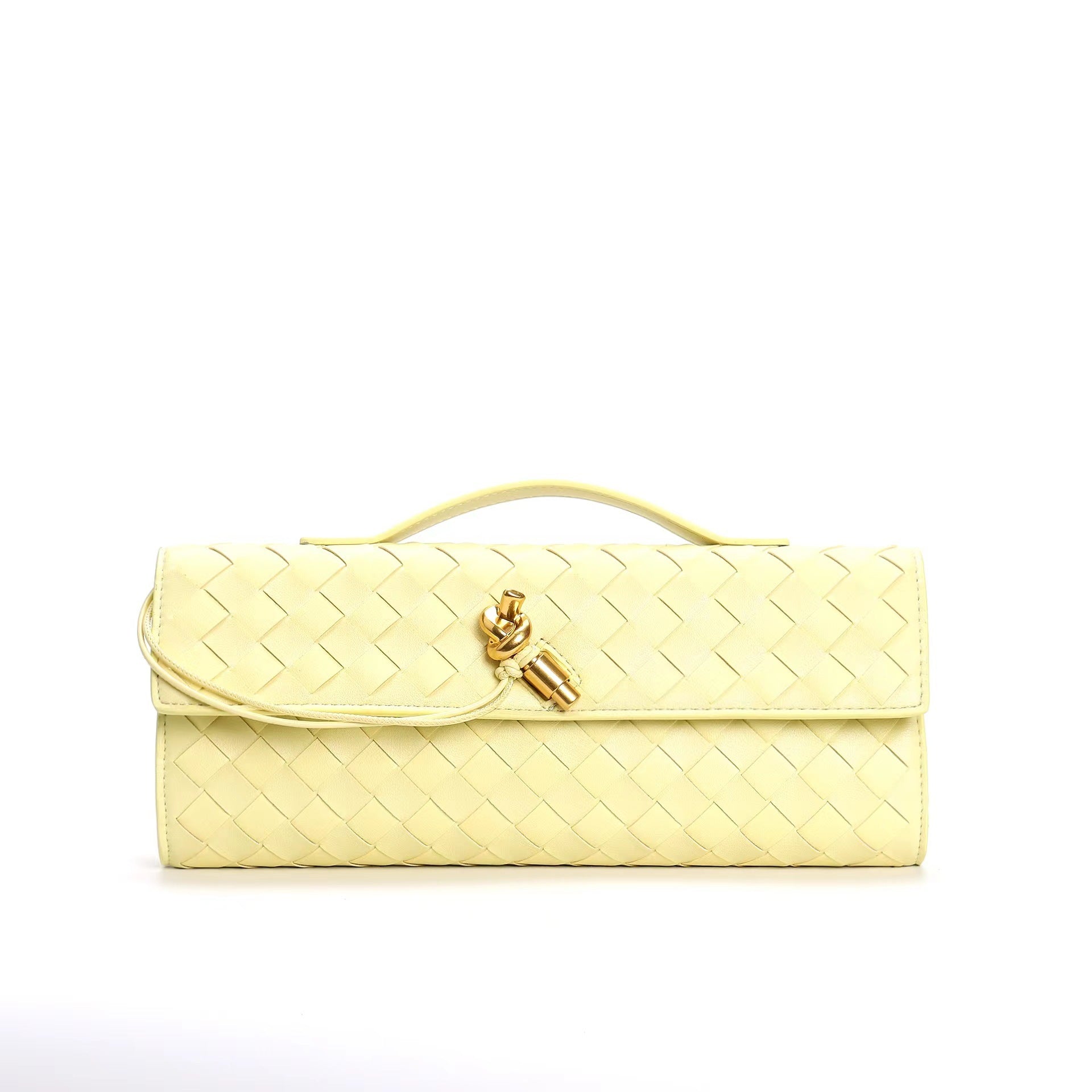 Leora | Luxe Shoulder Bag - Woven Clutch