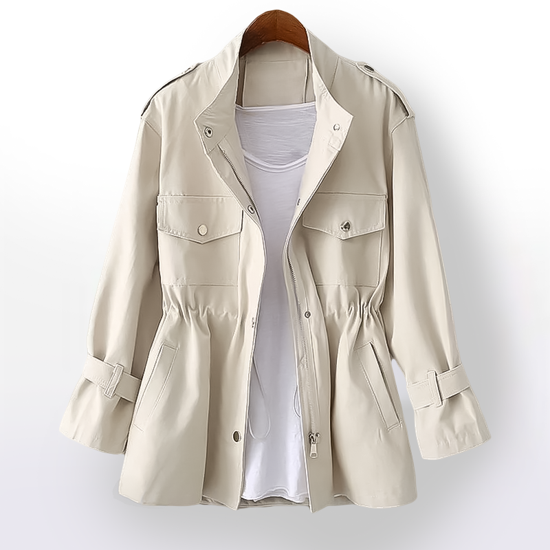 Lizanne | Cotton Blend Trench Coat for Women