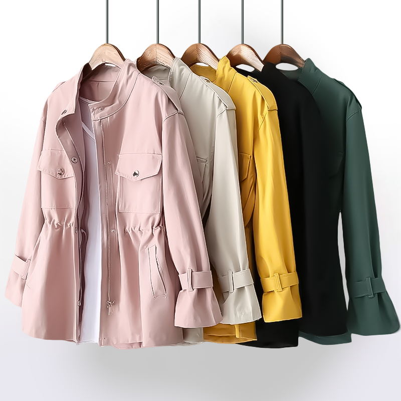 Lizanne | Cotton Blend Trench Coat for Women