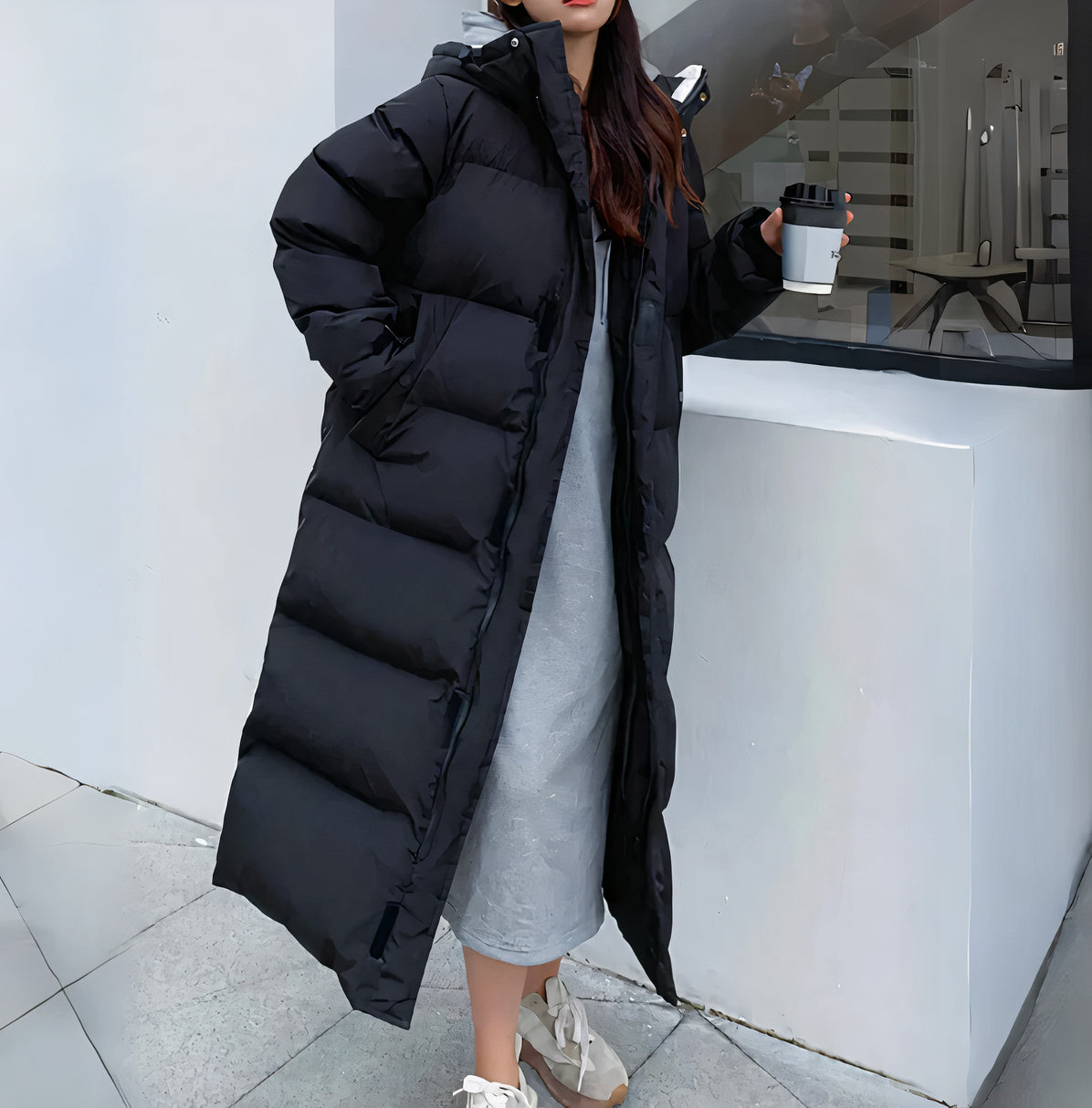 Anike | Long Winter Coat for Women - Waterproof & Windproof