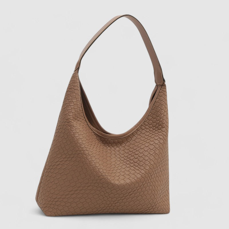 Jamy | Shoulder Bag with Elegant Crocodile Texture