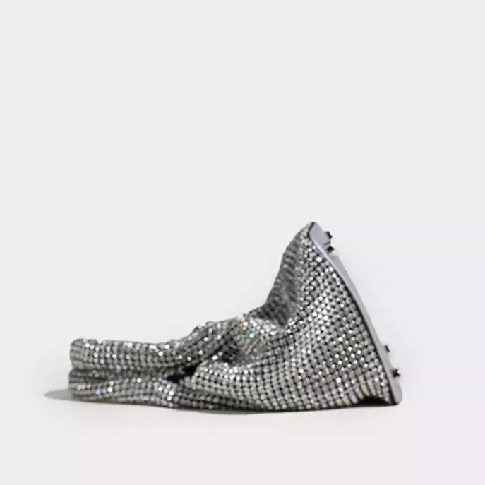 Glamorous Mini Handbag with Rhinestone Detail