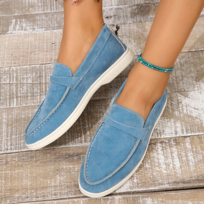 Blaire | Stylish Suede-Effect Loafers for Women