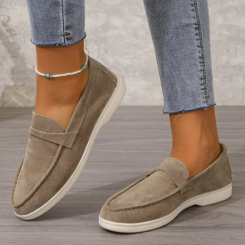 Blaire | Stylish Suede-Effect Loafers for Women