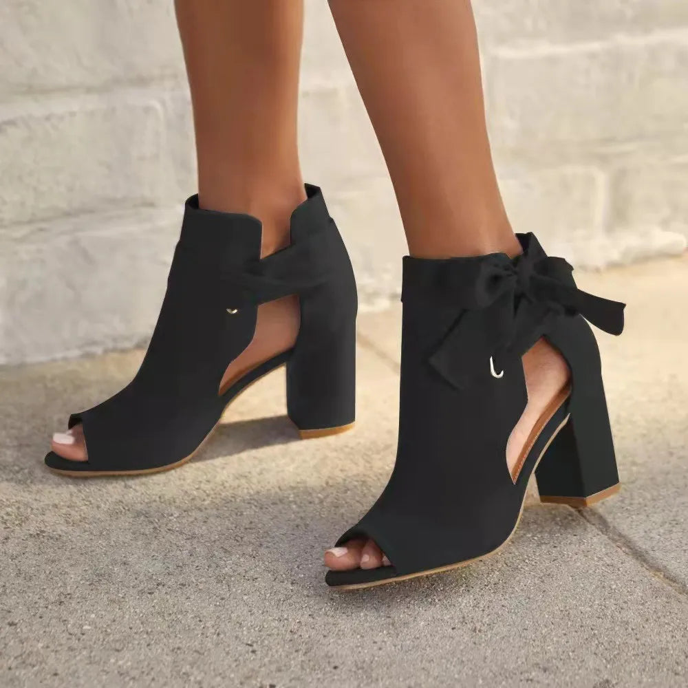 Caressa | Stylish Block Heel Ankle Boots